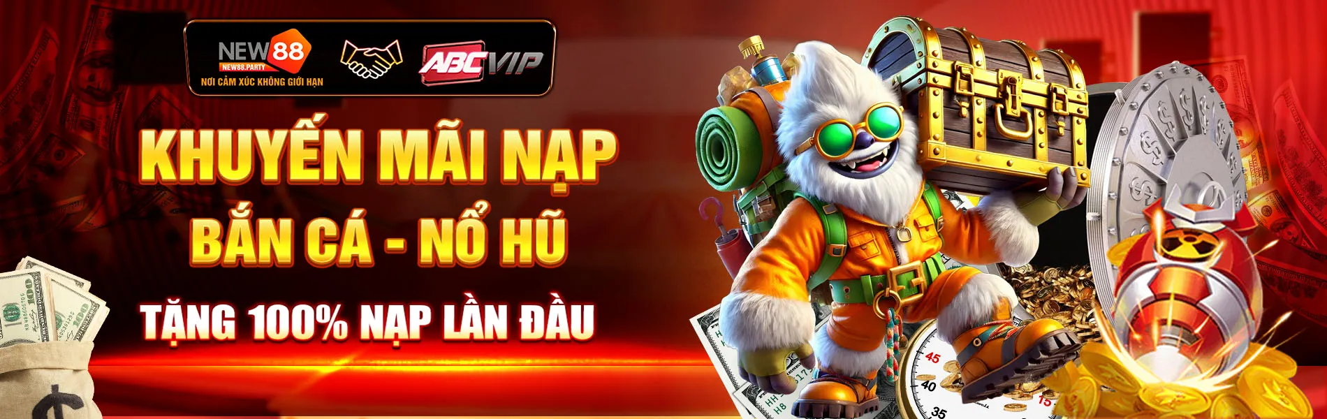 khuyế mãi nạp bắn cá - nổ hũ tặng 100% nạp đầu